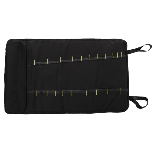 HAMPPLIES Estuche Cuchillos Cocina Enrollable de Tela Oxford 22 Ranuras, Resistente y Portátil, Organizador para Chef Asa Cómoda y Cierre Seguro para Exteriores
