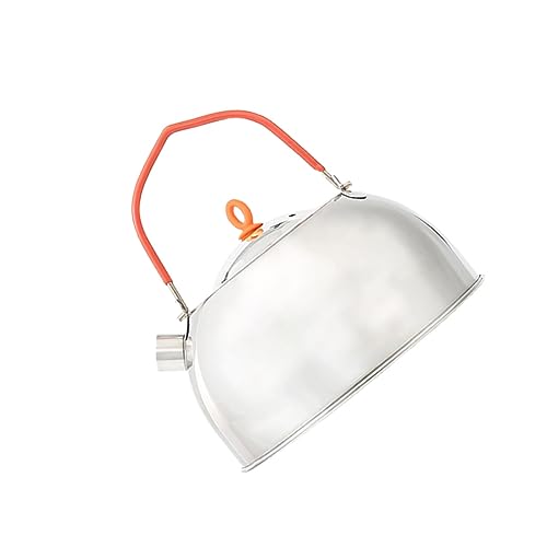 GANAZONO Stainless Steel Mini Kettle 0.6l Ideal for Camping Hiking Outdoor Tea Pot Compact Design