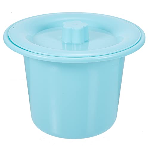HOODANCOS Elderly Urinal Men's Portable Pee Pot Thickened Chamber Pot Lid Non-Slip Base for Home/Hospital Use