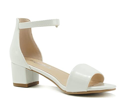 Soda Kids/Children/Girls KICK-2 Wide band Comfortable Sole with Velcor Ankle Strap Block Heel Counter Back Fashion Sandals Shoes4