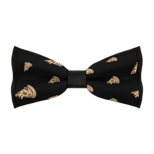 Pizza Men's Bow Tie Pre-Tied Adjustable Bowtie for Formal Wear Tuxedo Wedding