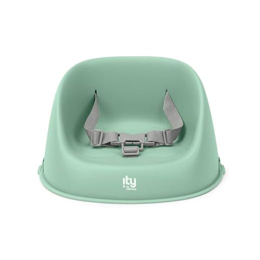 Ingenuity: ity by Ingenuity My Spot Easy-Clean Baby Booster Feeding Chair, 3-Point Harness, Washable Removable Straps - Green