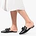 MUSSHOE Women Flats Mules Shoes: Suitable for Fashionable Women - Pointed-Toe Design Enriches Your Outfits - Memory Foam Relieves Foot Pain During Play - Heelless Makes Wearing Convenient - Black PU 11