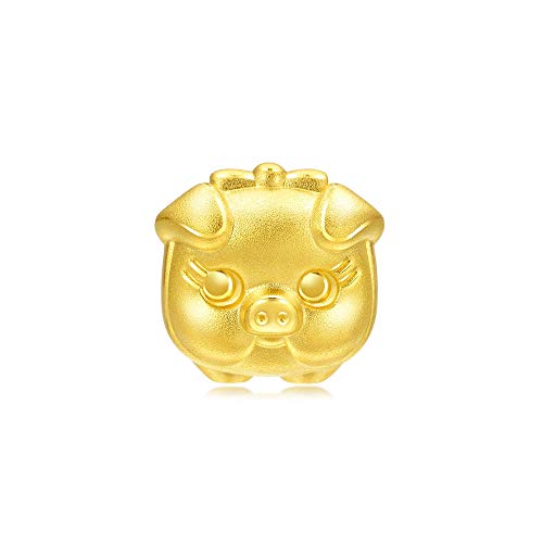 CHOW SANG SANG 999 24K Solid Gold Zodiac Pig Charm Bracelet for Women 90024C4