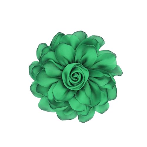 Image of Rose Brooch and Pin for Women Elegant Delicate Flower Pin Shawl Clip Duck Beak Clip for Women's Dress Banquet Party Jewelry Gift