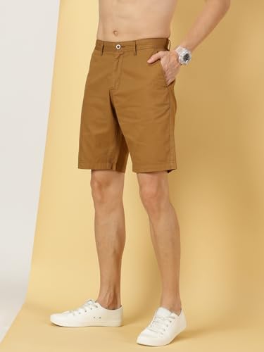 Image of Thomas Scott Men's | Solid | Chino Shorts | Regular Fit | Cotton Elastane | Above Knee | Casual Short