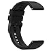 LOKEKE for Samsung Galaxy Watch 5 Replacement Strap - 20mm Replacement Silicone Wrist Watch Band Strap For Samsung Galaxy Watch 5/4 40mm & 44mm / 5 Pro(Silicone Black)