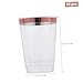 STOBAZA 360ml Plastic Tumbler Cups 10 Pieces Ice Cream Cups Hard Plastic Drinking Odorless Disposable for Parties Travel Camping