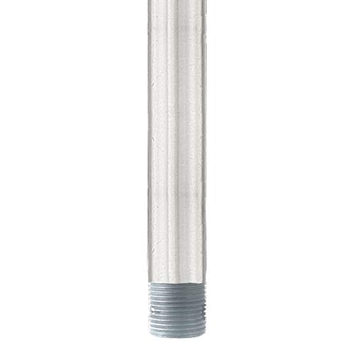 24in ceiling fan extension downrod in brushed aluminum