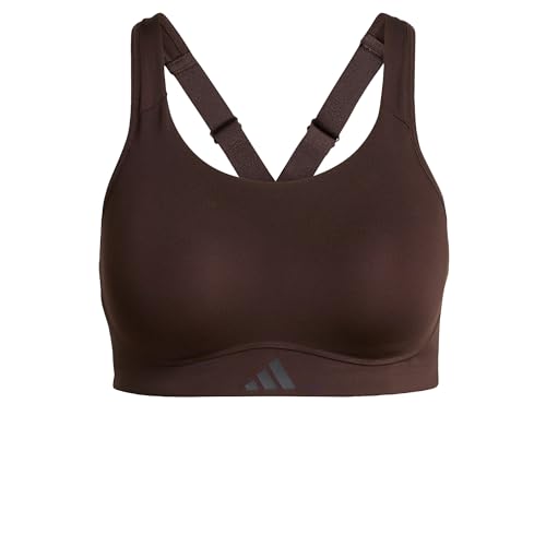 adidas Femme Optime Workout High Support Bra, Aurora Coffee, XS C-D