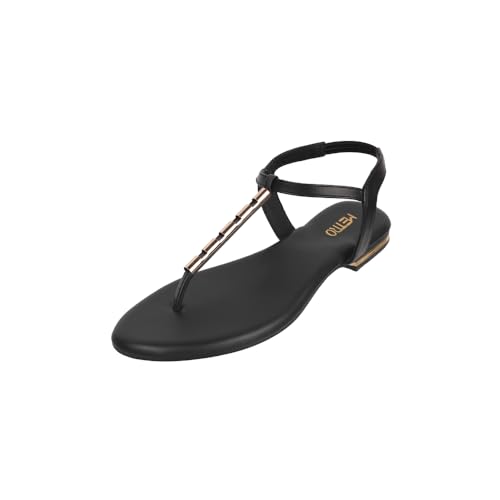 Image of Metro Women Synthetic Leather Flat Fashion Sandal