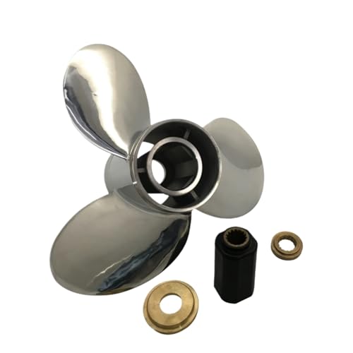 Image of Outboard Propeller 15 1 /4x19 for 115HP 150HP 200HP 250HP Stainless Steel 15 Splines Boat Parts RH 58133-ZY3-A19LX