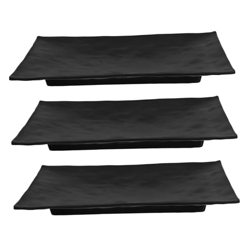 Set 3 platos sushi Zerodeko negro miniatura 1