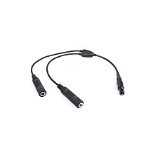 Wirenest Aviation Dual Plug GA to LEMO 6-Pin Adapter Converts General Aviation Headsets for LEMO-Equipped Aircraft Durable, Reliable Audio Connection