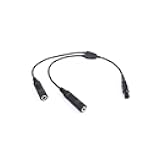 Wirenest Aviation Dual Plug (GA) to LEMO 6-Pin Adapter – Converts General Aviation Headsets for LEMO-Equipped Aircraft – Durable, Reliable Audio Connection