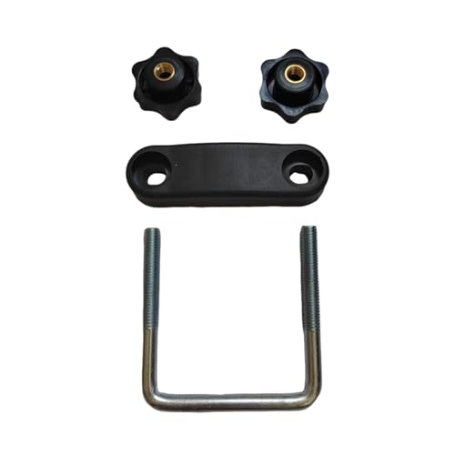 Générique Universals Roof Rack Lock Clamps, Roof U-Bolt Clamps, 3,15 x 3,07 pollici, Heavy-Duty Design, Secure Roofs Box Locking for Car, Van, Luggage, Baggage, Rucksacks