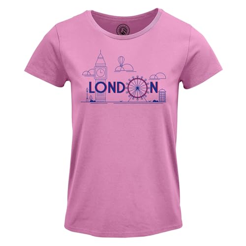 T-Shirt Femme Col Rond London Évoquez Vos Plus Beaux Souvenirs d'Angleterre