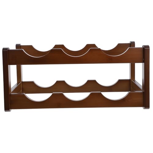 Soporte para botellas de vino Unomor de bambú miniatura 1