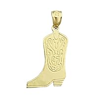 14K Gold Cowboy Boot Charm