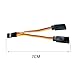 Cermant 10Pcs Servo 1 Male to 2 Female Y Harness Leads Splitter Cable，JR/Futaba Style Servo Splitter Cable， Extension Wire for RC Models Car Airplane Helicopter Drone Boat