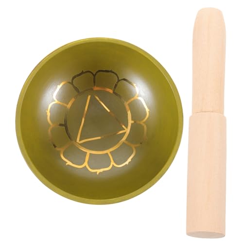 GOOHOCHY 1Set Meditation Bowl Singing Bowl for Mindfulness Includes Mallet for Yoga and Relief
