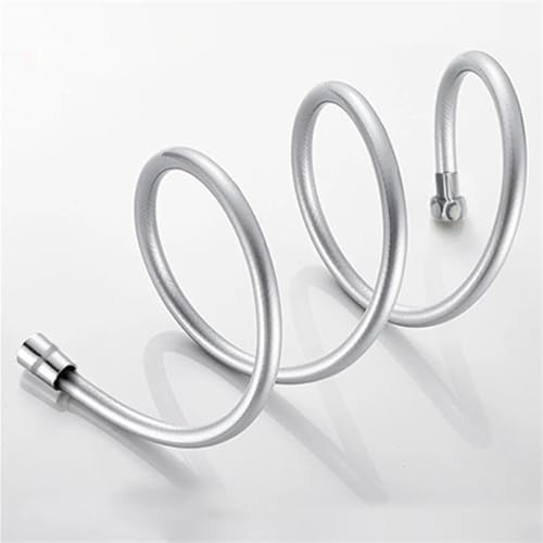 Manguera de ducha flexible anti-torsión de PVC negro para solucionar fugas en el baño 5