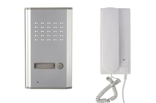 🏠 Design Elegante e Compatto in Colore Bianco 🏠: Il citofono si adatta a qualsiasi ambiente con il suo stile minimalista e moderno, perfetto per case e appartamenti.