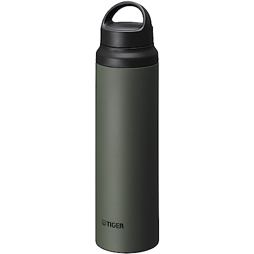 TIGER MCZ-S080GZ Tiger Water Bottle, 28.7 fl oz (800 ml), Handle, Lightweight, Stainless Steel Bottle, Outdoor, Office, Moss Forest (Green)