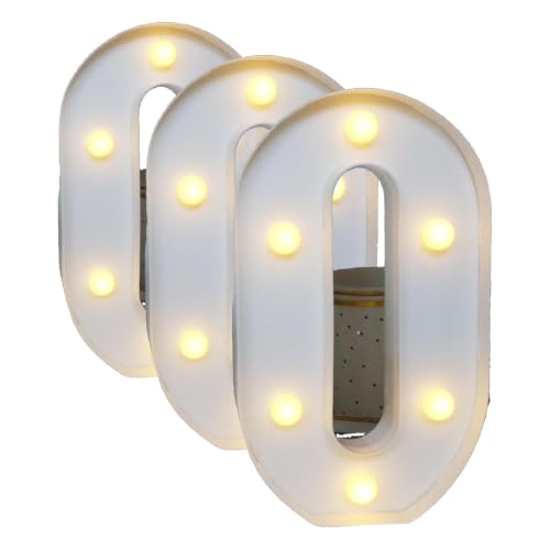 Image of H:7.88 inches Light Up Numbers 30 Sign for Party Decor, 30th Birthday Decorations for Women, Happy 30th Birthday Centerpieces Table Decorations for Men, Dirty 30 birthday Decorations (Pack of 3)