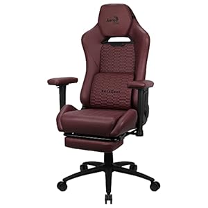 Aerocool ROYALTUSCANRD, Premium Ergonomische Gaming Stoel, Beensteun, Synthetisch Leer, Rood
