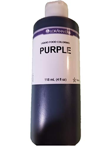 LorAnn Purple Liquid Food Color, 4 ounce bottle