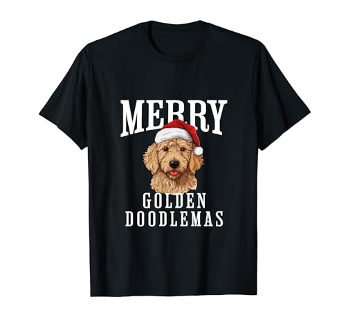GoldenDoodle Christmas Merry Goldendoodle-Mas, Doodle Puppy Camiseta
