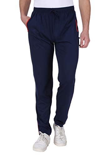 Image of Neo Garments Men's Cotton Solid Regular Fit Trackpants /Jogger /Trouser with Side Pockets