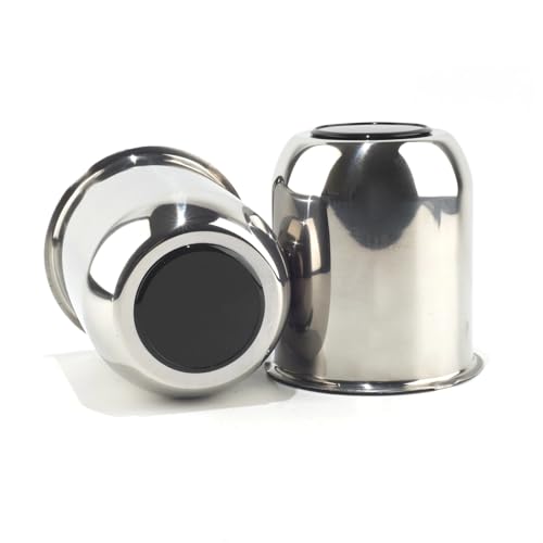 Cache-moyeux 95 mm en inox noir : protection anticorrosion pour jante camion