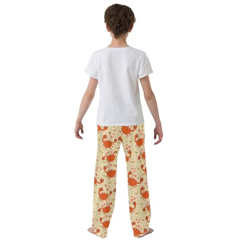 ZZKKO Cartoon Crabs Boys Pants for Kids Jogger Pants with Pockets S-XL3