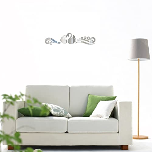Ultnice Tiles Mirror 1Pc Mirror Wall Sticker Acrylic Swan Crystal Mirror Crystal Romantic Swan Mirror Wall Art Wall Stickers Mural Decals Vinyl Home Decoration Mirrors Decor #TOP6