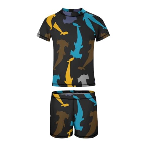 Hammerhead SharkChildren's Swimsuits Boys Two Piece Suit10-12Y（150cm）2