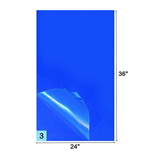 Image of mopam 300 Sheets 24 inch x 36 inch Sticky Mats for Cleanrooms Blue Adhesive Mats (10 Pads of 30 Sheets) Walk Off Tacky Mats for Laboratories Homes Construction Sites and More Remove Dust and Dirt from Shoes