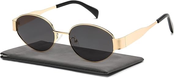 Fashionable Retro Oval Sunglasses for Women & Men | Trendy, Stylish & Classic 90s-Inspired Design | UV400 Protection & Durable Metal Frame-image-38