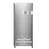 Haier 190L 4 Star Direct Cool Single Door Refrigerator | Toughened Glass Shelves | Fast Ice Making in Just 60 minutes | Large Veg Box| Easy Clean Back (HED-204TDSA-N, Brushline Silver)