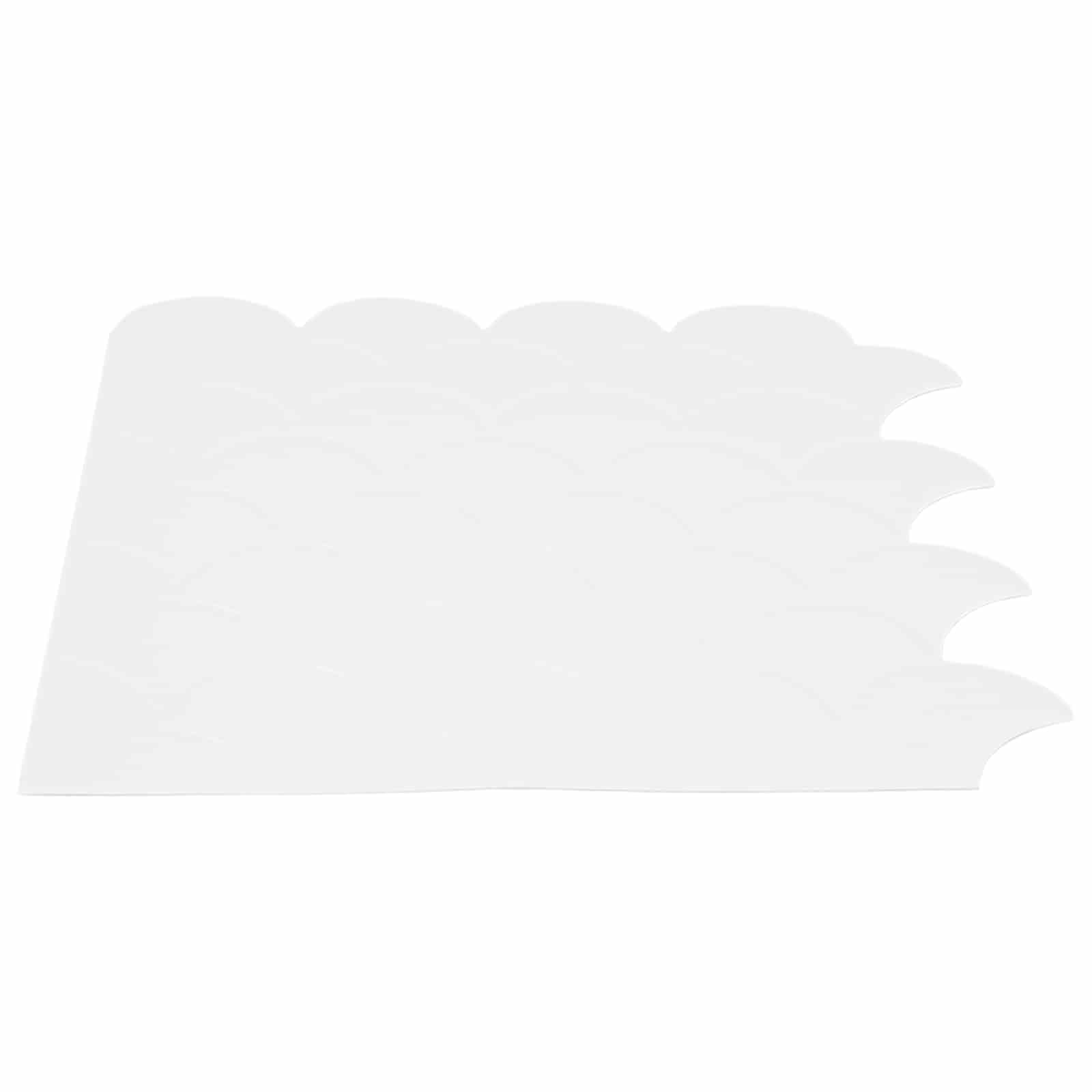 50 piastrelle bianche con squame di pesce, 30 x 30 cm, in poliuretano PET, autoadesive, con adesivo forte, per bagno, cucina, decorazione da parete, fai da te, bricolage, scrapbooking