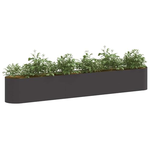 Jardinera elevada de acero con revestimiento de polvo resistente para un diseño exterior premium 3