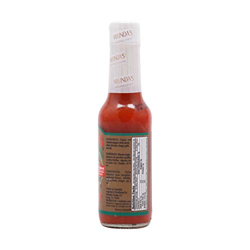 Image of Melinda's Original Habanero XXXtra Hot Sauce - Made with Habanero Peppers, Carrots, Onion, Vinegar & Garlic - Keto, Vegan, Gluten Free Hot Sauce - 5oz,1 Pack