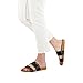 Reef Cushion Vista Perf Womens Fashion Slide Sandal, Arch Support, Ultra Soft Cushion Footbed, Black/Tan, 9