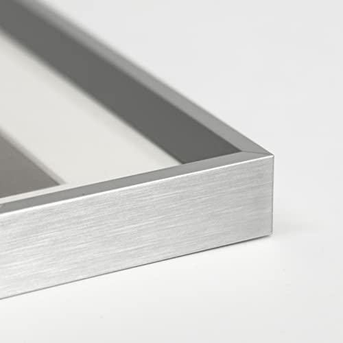 Folkor 11X14 Silver Frame With Mat For 8X10 Pictures Or Without Mat For 11X14, Aluminum Photo Frame With Stand For Tabletop Wall Display, Gallery Wall Art For Home Bedroom Decor (Silver, 1 Pack) #TOP3