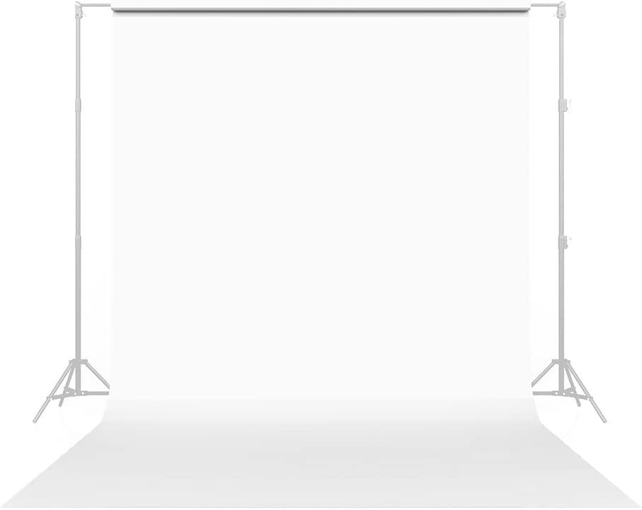 Savage Seamless Paper Photography Backdrop - #66 Pure White (107 in x 36 ft) Made in USA