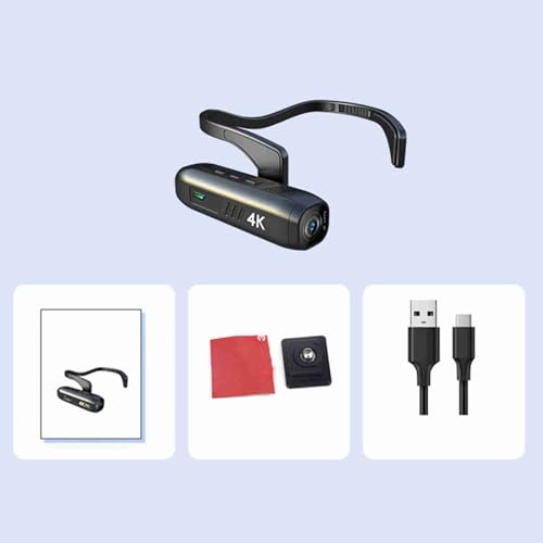 Caméra vidéo portable pour diffusion en direct et vlogging mains libres 120° - 2