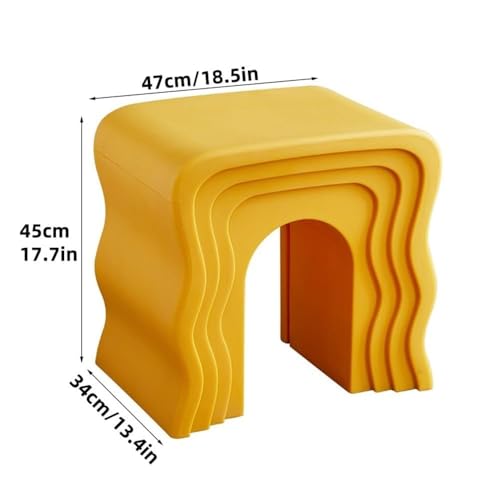 Table basse multifonction et table d'appoint encastrable avec tabouret