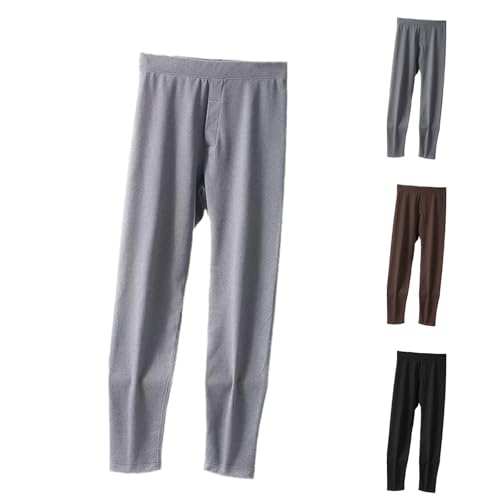 HUYTBYG Mallas cálidas para hombre, calzas térmicas para hombre, ropa interior, pantalones cálidos, leggings gruesos de forro polar de construcción, pantalones de invierno suaves al tacto, pantalones