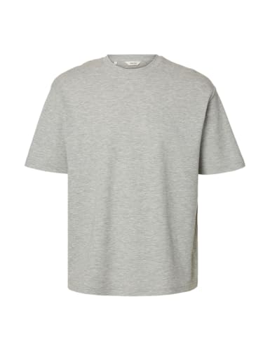 T-shirt col rond SELECTED HOMME haut coton manches courtes
